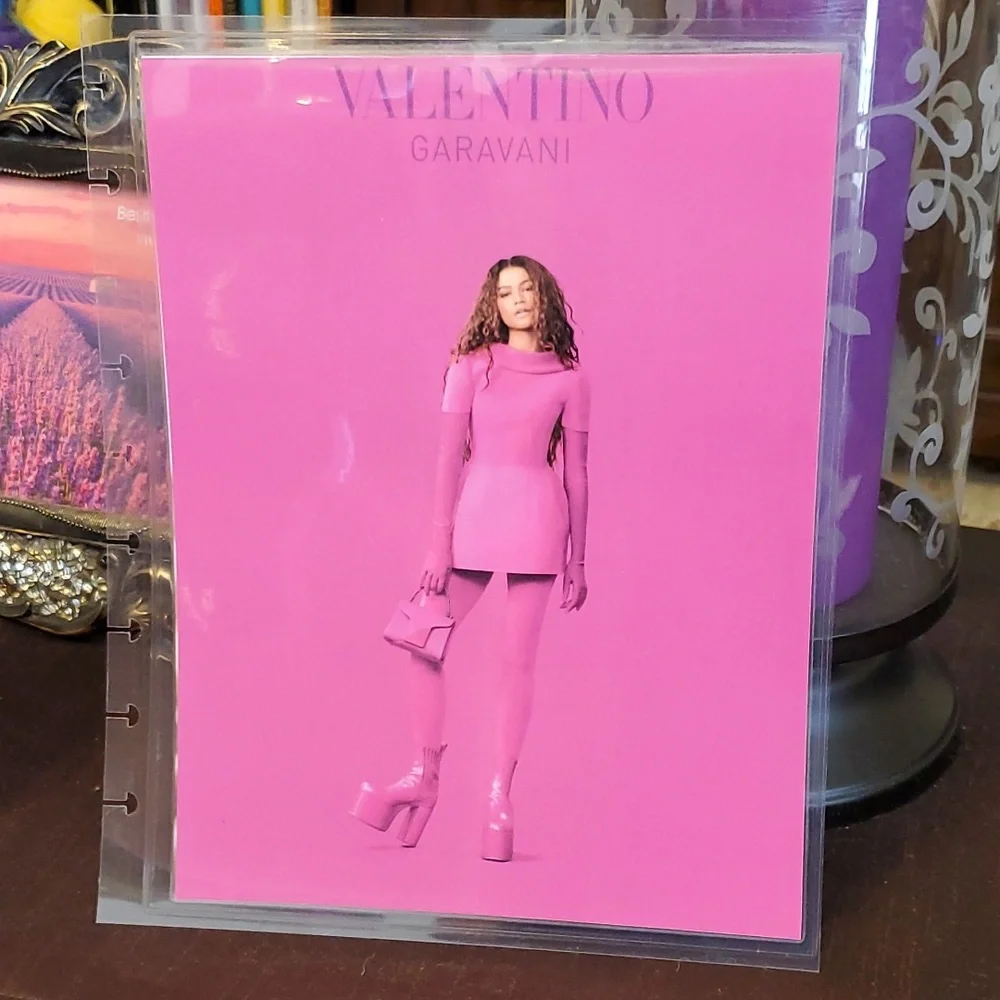 Handmade cover for your Classic size Disc Bound Planner Vogue Valentino PP Pink